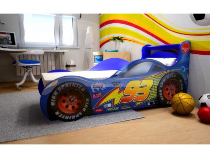 Кровать-машина Молния Маквин 3D (детская кровать-машинка «Тачки»)